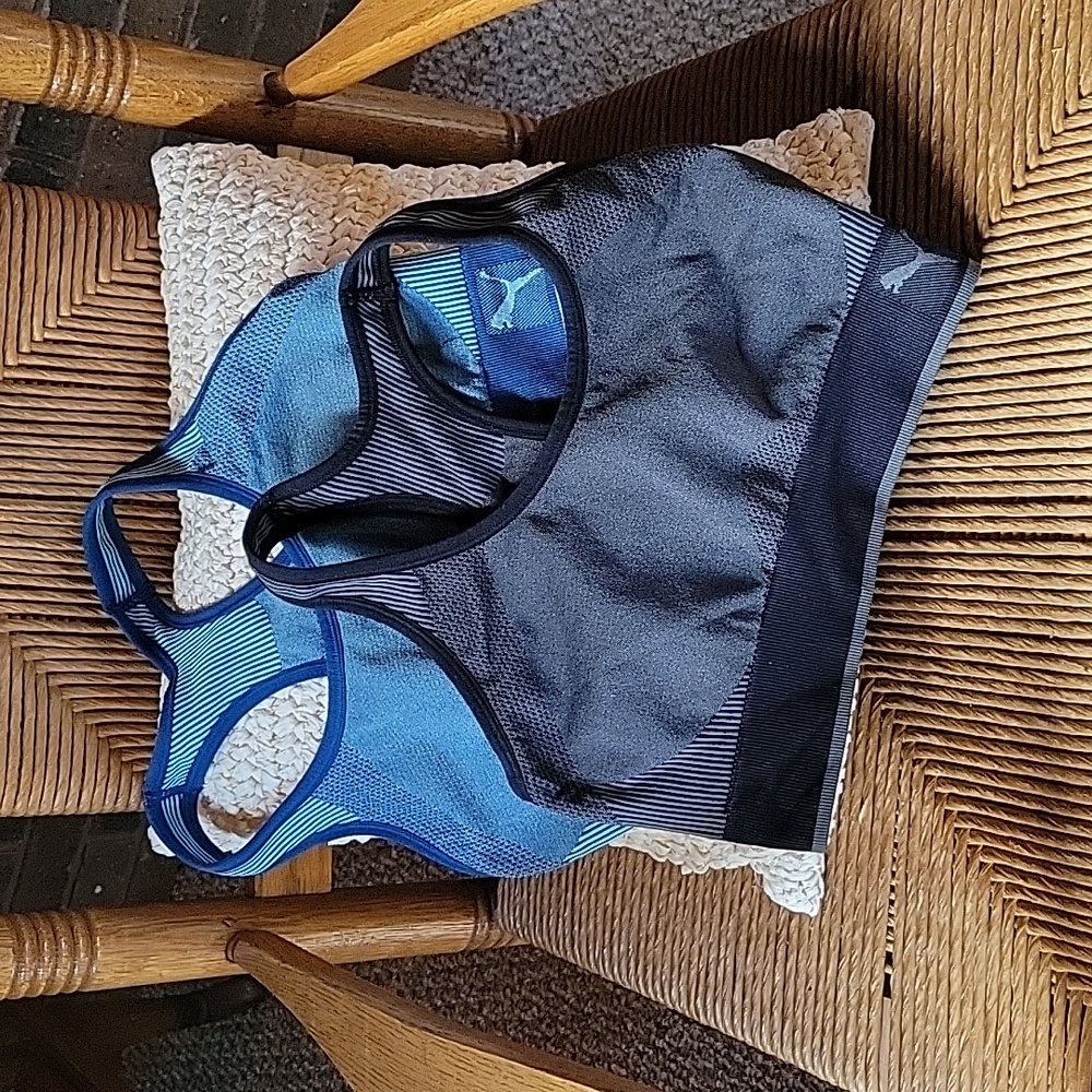 Puma, lot of 2 sports bras, size M